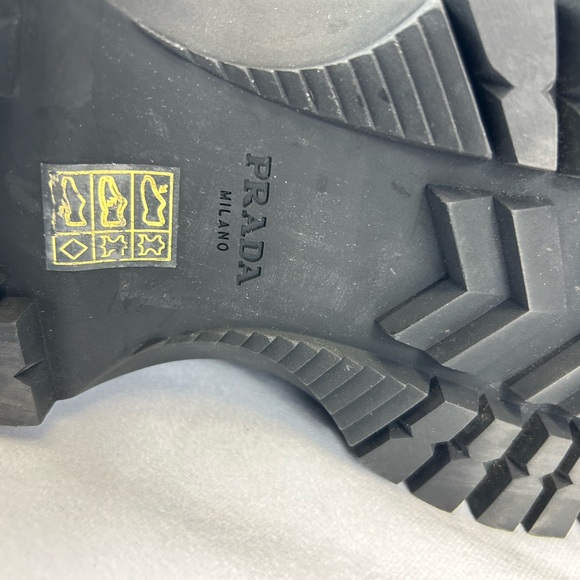 Prada Spazzaloto Leather Combat Boots - Picture 13 of 13